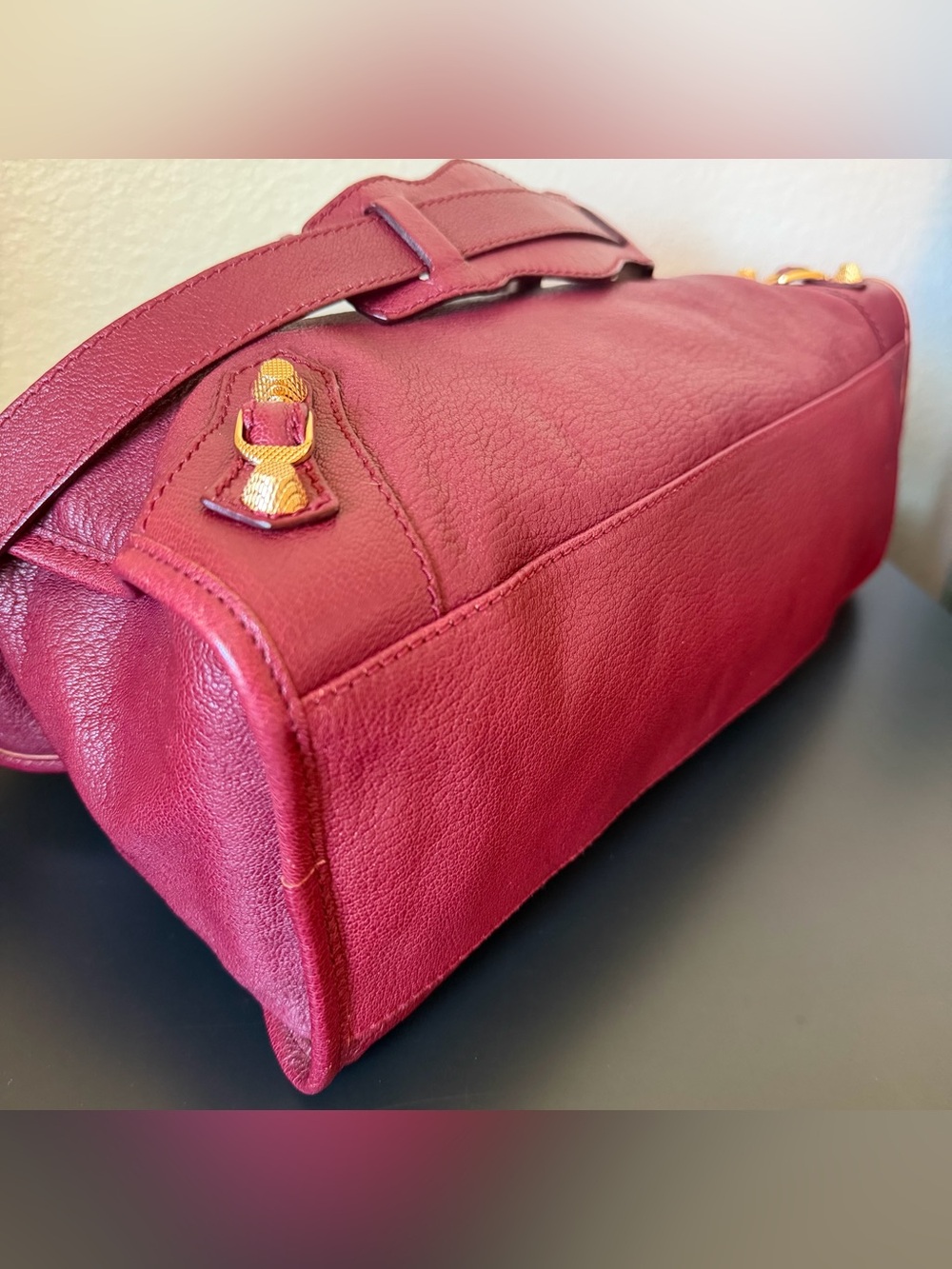 Balenciaga Chevre Hamilton Giant 12 Gold Hardware City Bordeaux - Picture 7 of 11